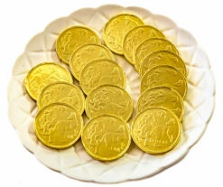 Gold $1 Milk Chocolate Coins