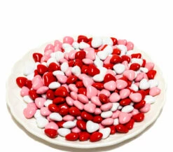 Candy Shell Red, Pink And White Chocolate Hearts 1kg 8 Candy Shell Red, Pink And White Chocolate Hearts 1kg -SUNSHINE CONFECTIONERY Shop HeartsR P WChocolateCandyShell