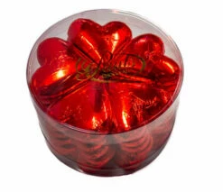 Hearts - Milk Chocolate Hearts In Red Foil 30g Tub
