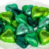 Hearts - Milk Chocolate Hearts In Mixed Green Foils 350g -SUNSHINE CONFECTIONERY Shop Hearts 20Mixed 20Greens