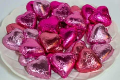 Hearts - Milk Chocolate Hearts In Mixed Pink Foils 350g -SUNSHINE CONFECTIONERY Shop Hearts 20Mixed 20Pinks 202