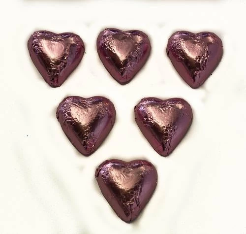 Hearts - Milk Chocolate Hearts In Light Pink Foil 1kg 4 Hearts - Milk Chocolate Hearts In Light Pink Foil 1kg - Image 2