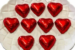 Hearts - Milk Chocolate Hearts In Red Foil 350g -SUNSHINE CONFECTIONERY Shop Hearts 20Red 203