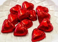 Hearts - Milk Chocolate Hearts In Red Foil 350g -SUNSHINE CONFECTIONERY Shop Hearts 20Red 204