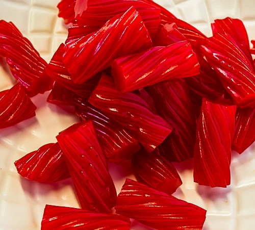 Strawberry Licorice Twists 3 Strawberry Licorice Twists