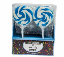Lollipops - Swirl Flat Pops Blue