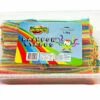 Rainbow Sour Straps - Tub 1.2kg -SUNSHINE CONFECTIONERY Shop SourMultiStrapsLL1