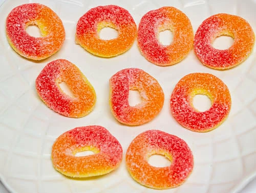 Sour Peach Rings 1kg 4 Sour Peach Rings 1kg - Image 2