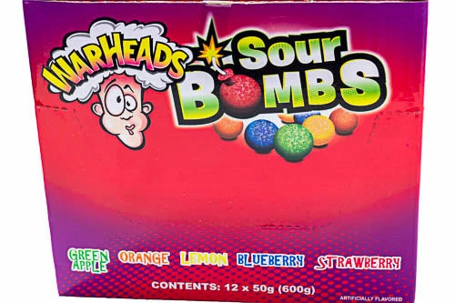 Warheads Sour Bombs 12 Packs 3 Warheads Sour Bombs 12 Packs