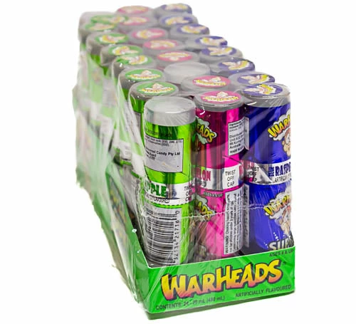 Warheads Super Sour Spray 24 Sprays 3 Warheads Super Sour Spray 24 Sprays