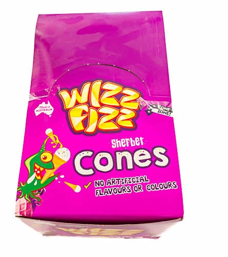 Wizz Fizz Sherbet Cones Box Of 24 3 Wizz Fizz Sherbet Cones Box Of 24
